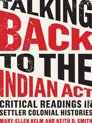 cover image of Talking Back to the Indian Act